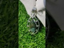 Green Turquoise Stone Silver Pendant 