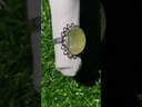 Natural Chrysoberyl Catseye Stone Silver Ring