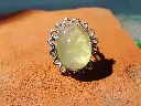 Natural Chrysoberyl Catseye Stone Silver Ring