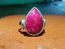 Natural Ruby Gemstone Sterling Silver Ring