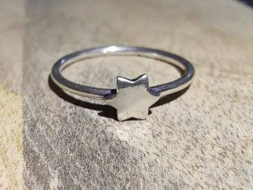 Sterling Silver Star Minimalist Ring